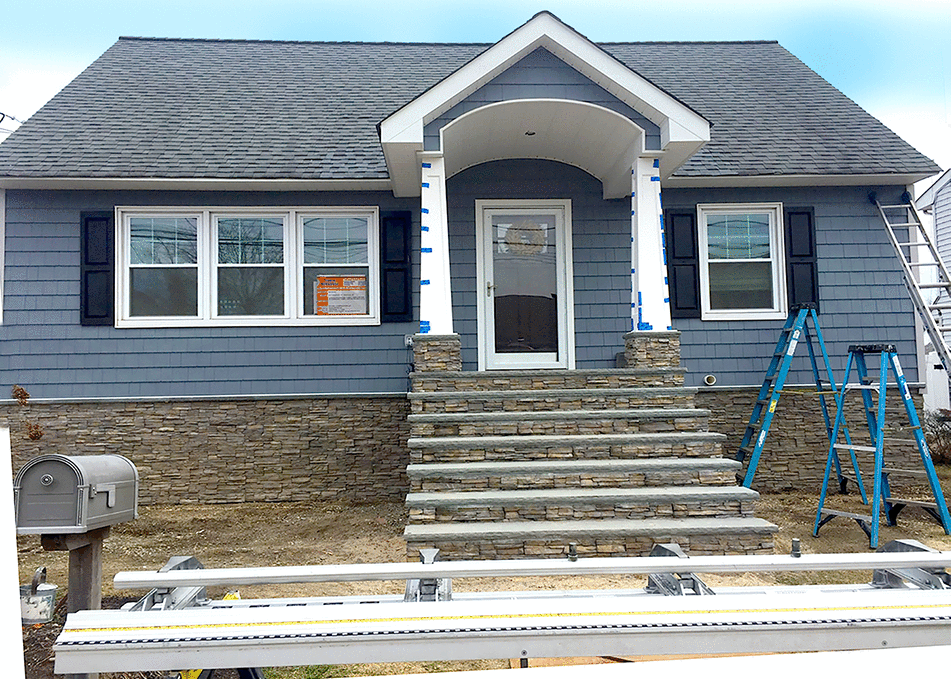 Complete New Construction & Renovation - New Roof, New Siding, New Cultured Stone, New Portico, New Steps