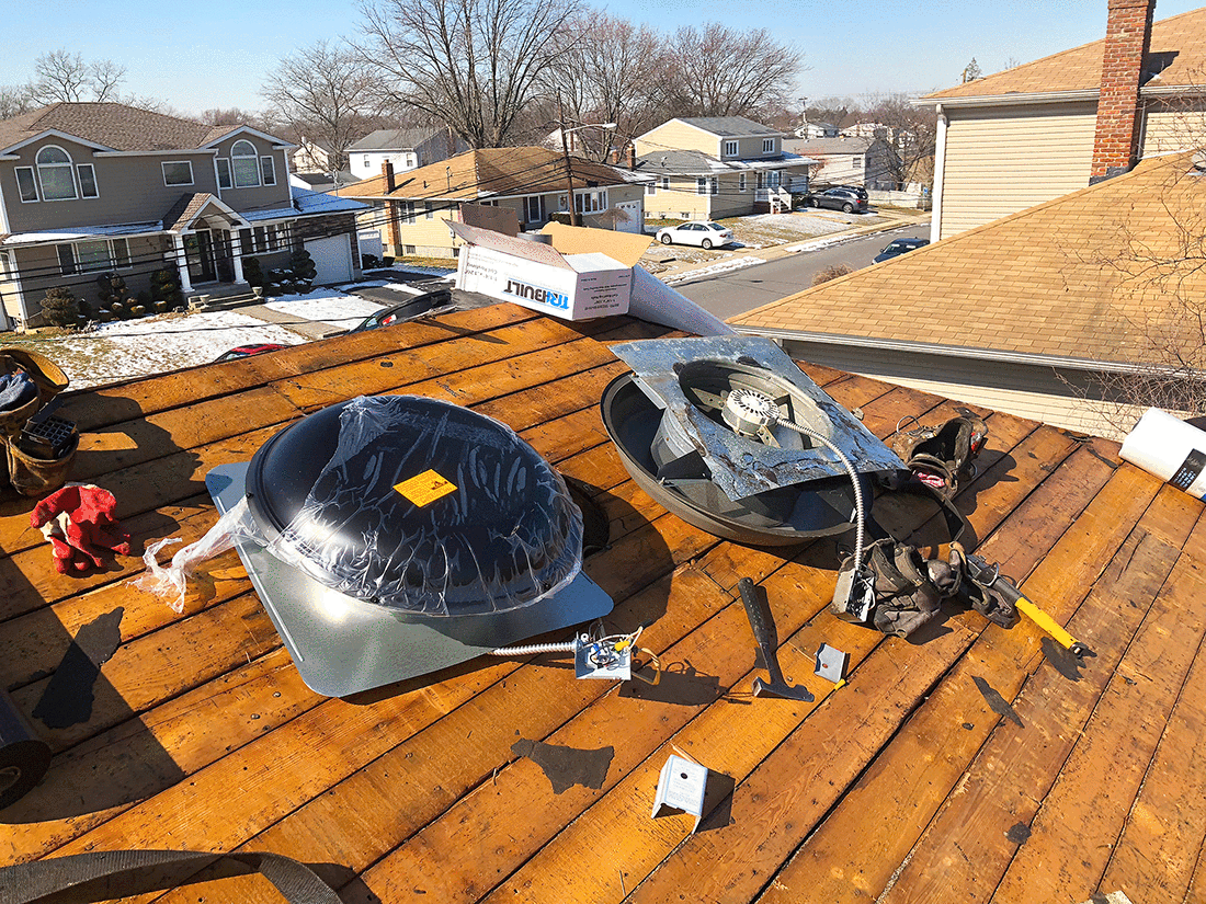 New Roof, New Fans Installation - Lindenhurst, NY