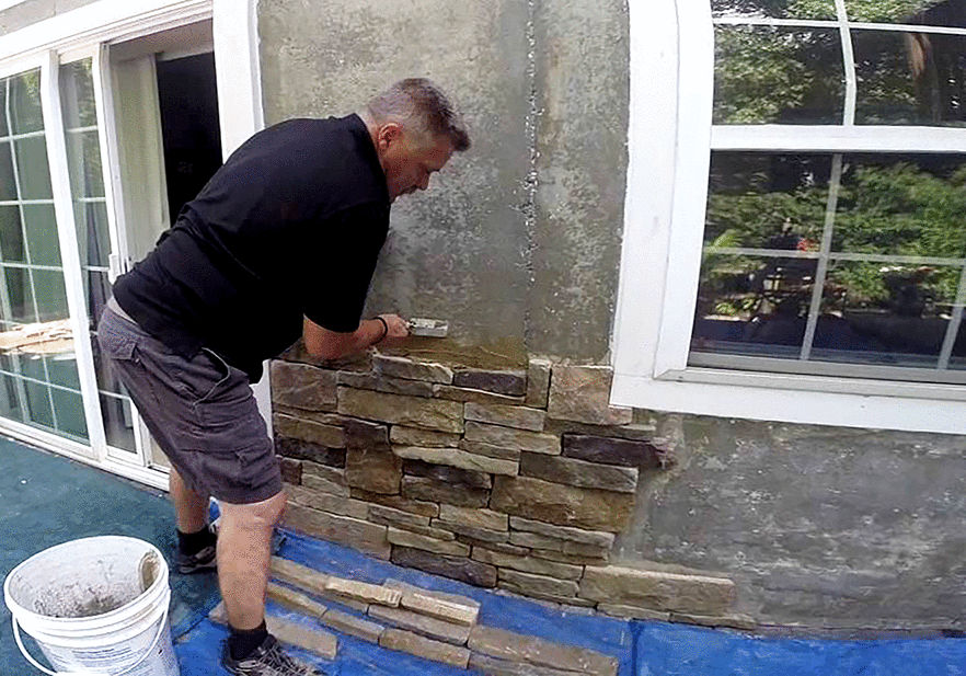culture stone install